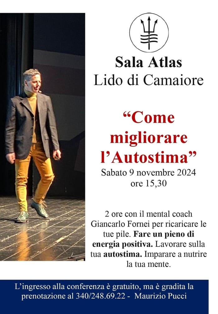 Sala Atlas ospita il mental coach Giancarlo Fornei!